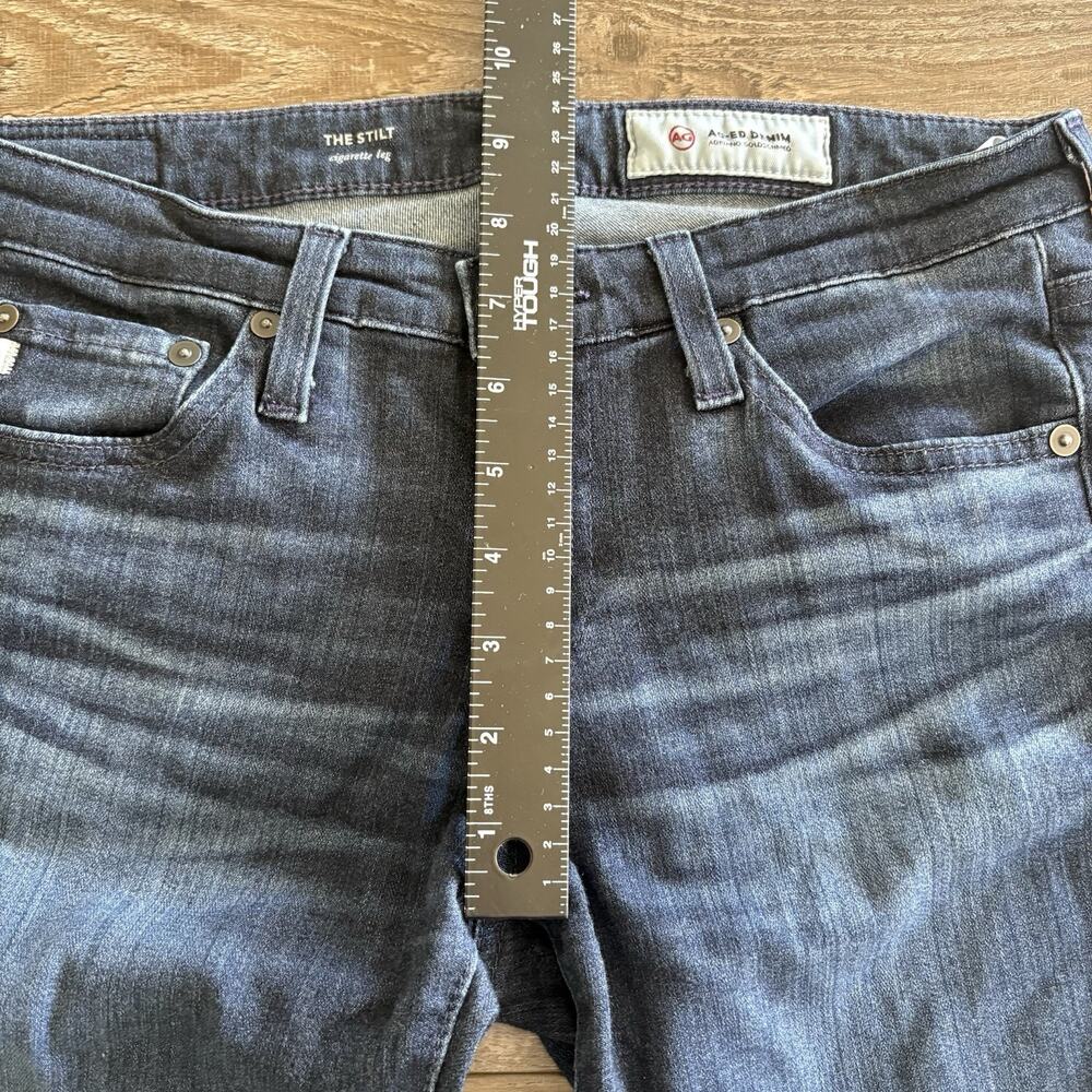 AG Adriano Goldschmied Jeans Women's Stilt Blue Cigarette Leg Size 26R Stretch - Picture 5 of 8